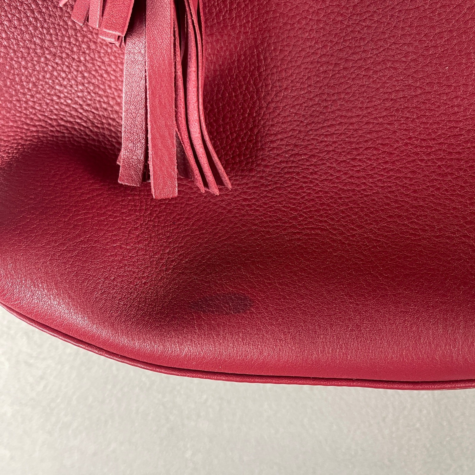 Dooney & Bourke Bucket Shoulder Bag Pebble Grain Tasha Large Leather Drawstring