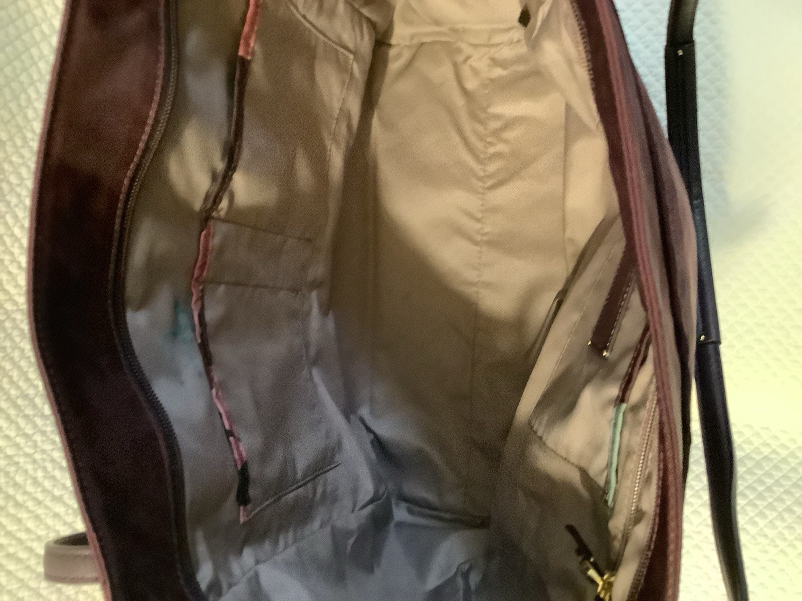 TUMI Voyageur LARGE Travel Tote Bag Purple