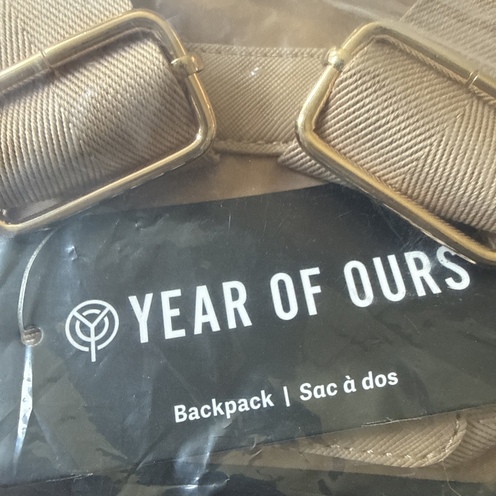 YEAR OF OURS BACKPACK IN TAUPE WOMENS 15.35″ X 1.1″ X 12.99″ NWT