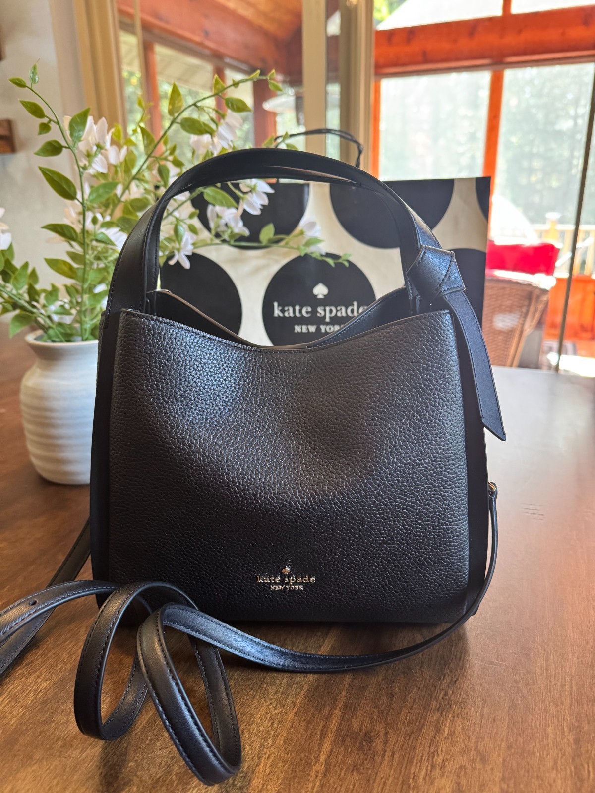 Kate Spade Knott Convertible Carryall Medium Crossbody Tote Leather Purse NWT