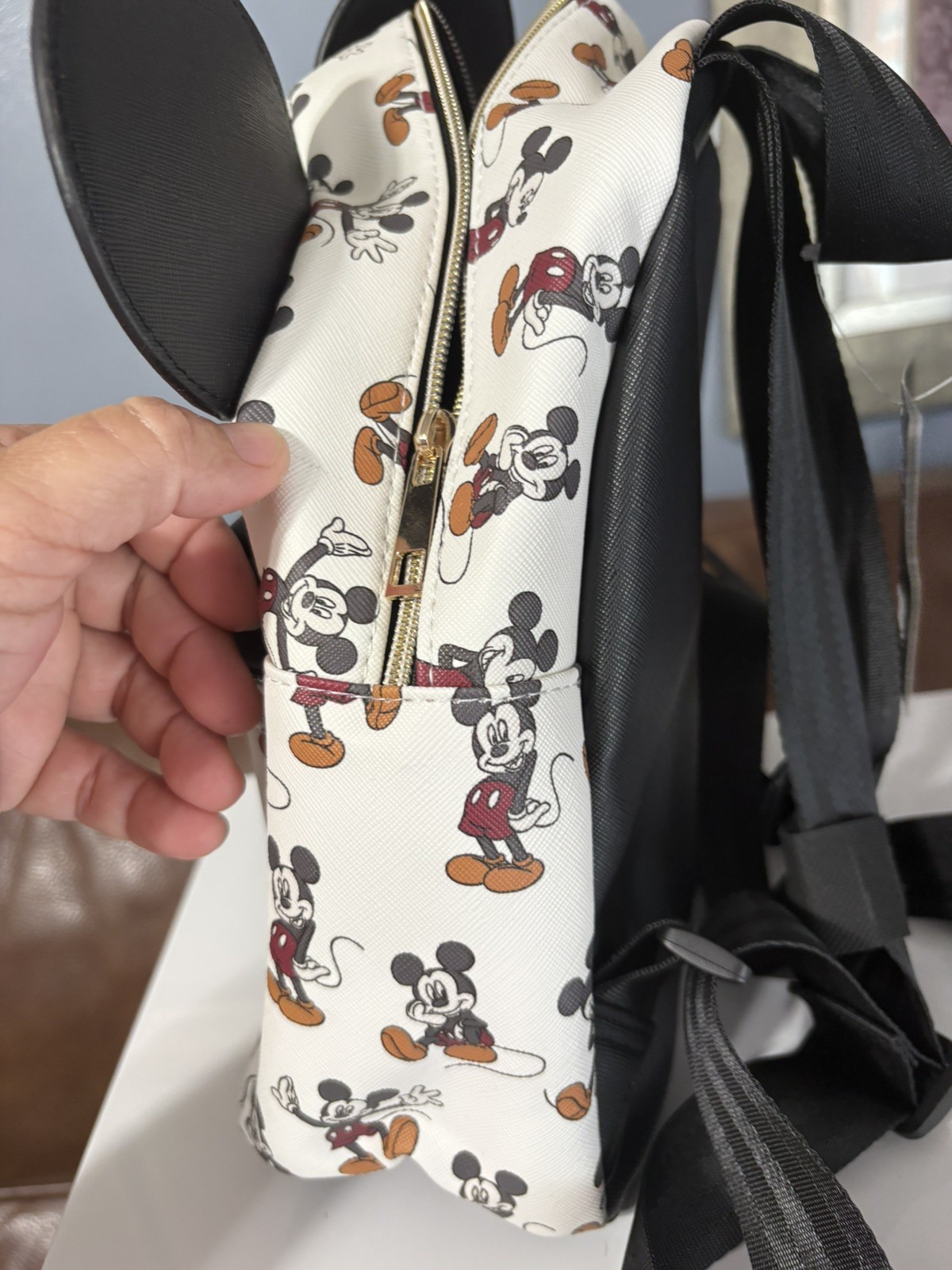 Disney Mickey Mouse Characters Mini Backpack with 3D Ears