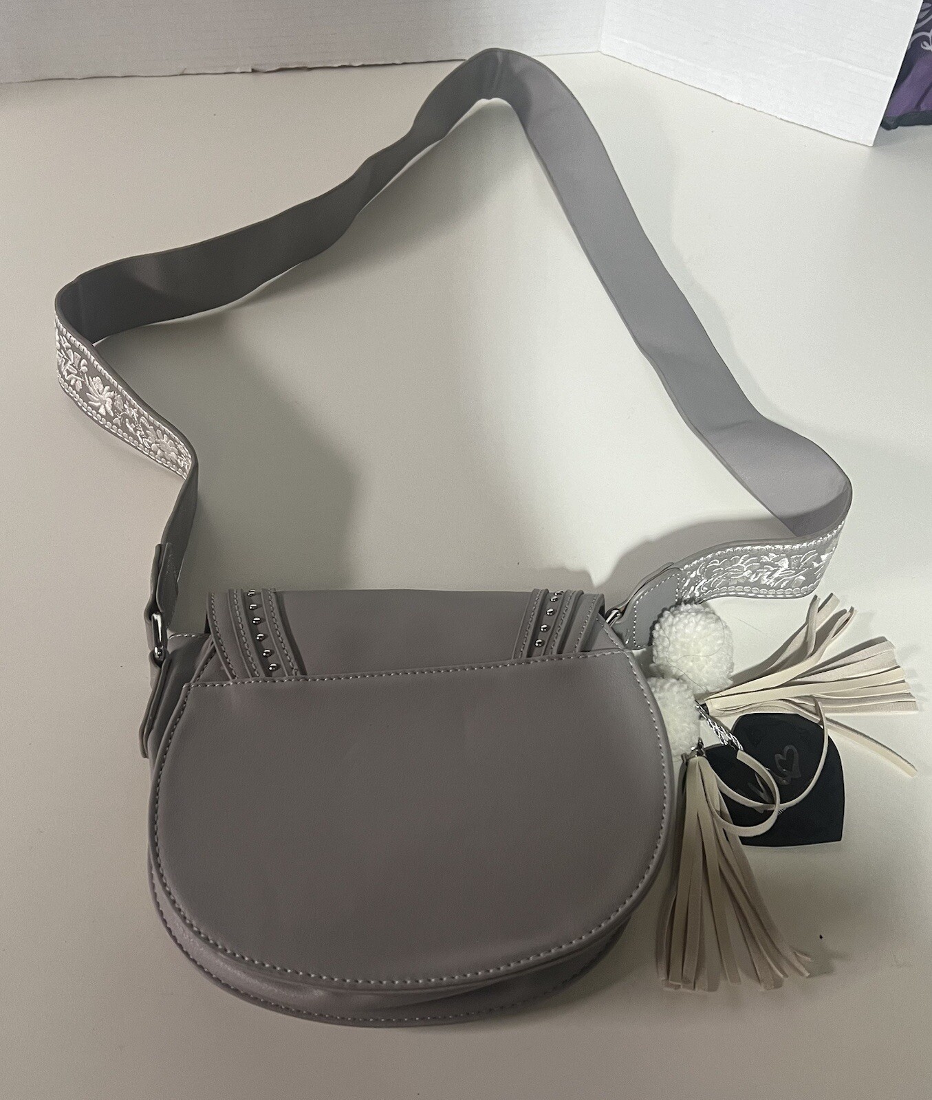 Imoshion Handbag Shoulder Crossbody Bag Gray NWT