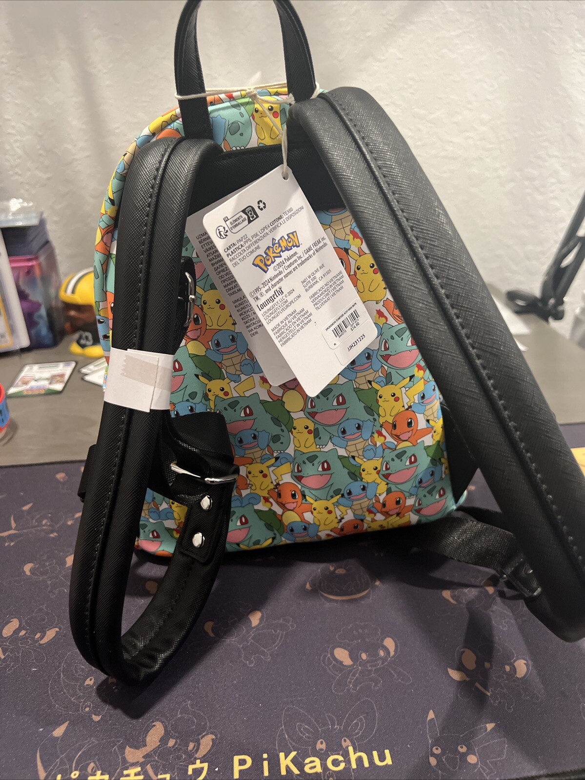 Loungefly Pokemon Starters Allover Print Mini Backpack New With Tags