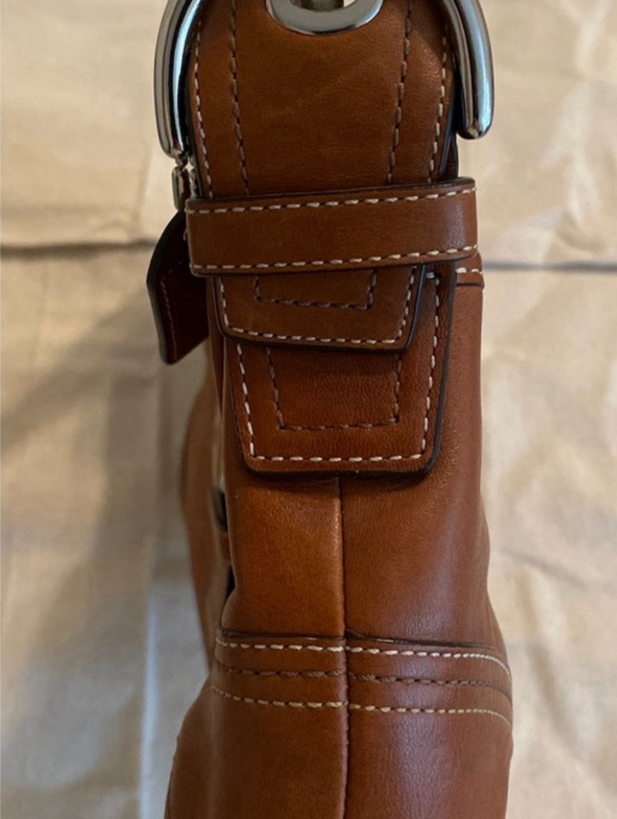 Large Vintage Coach Soho in Brown