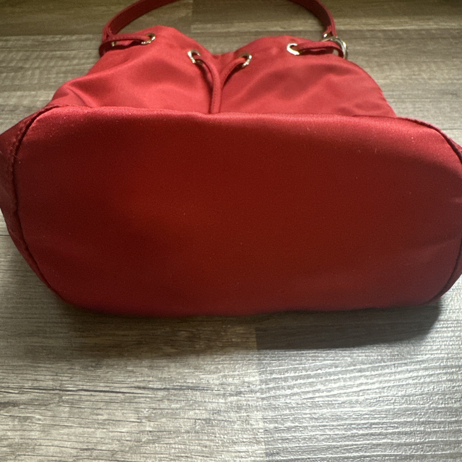 Prada Tessuto Drawstring Pouch In Fuoco 1NA369