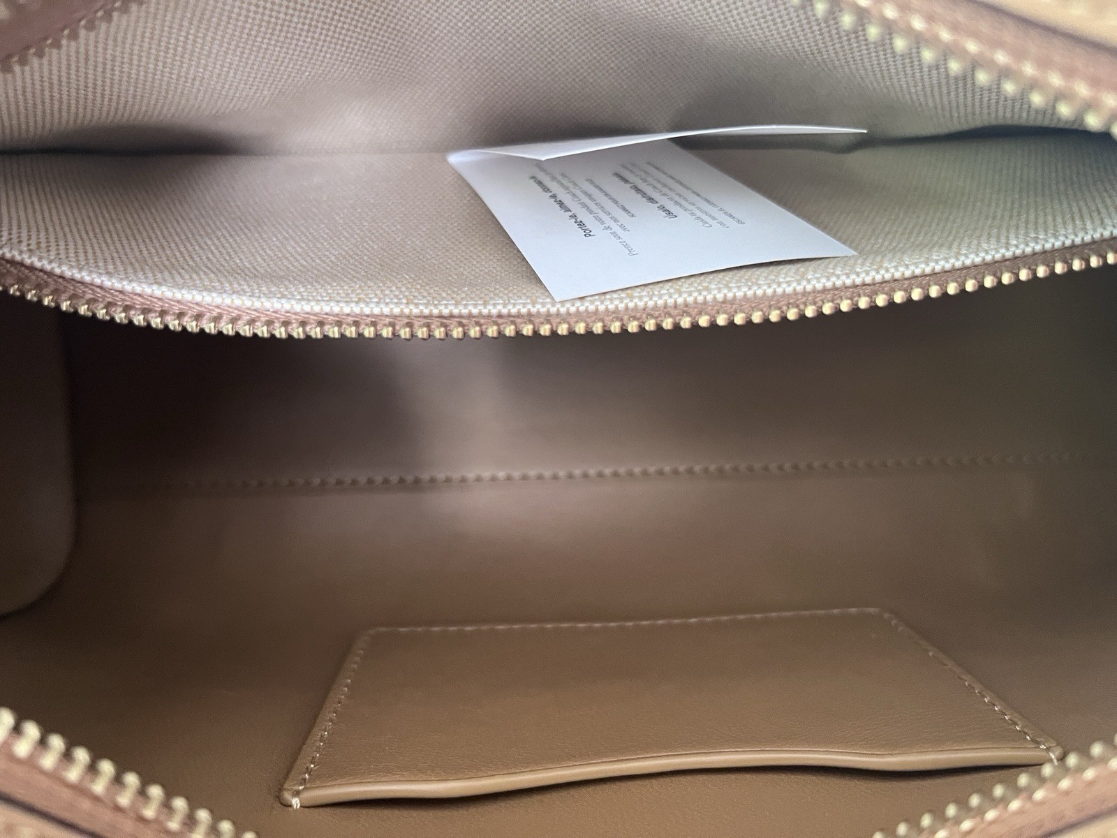 Coach Swing Zip Bag in Honey Brown CM565 Full Size, NWOT