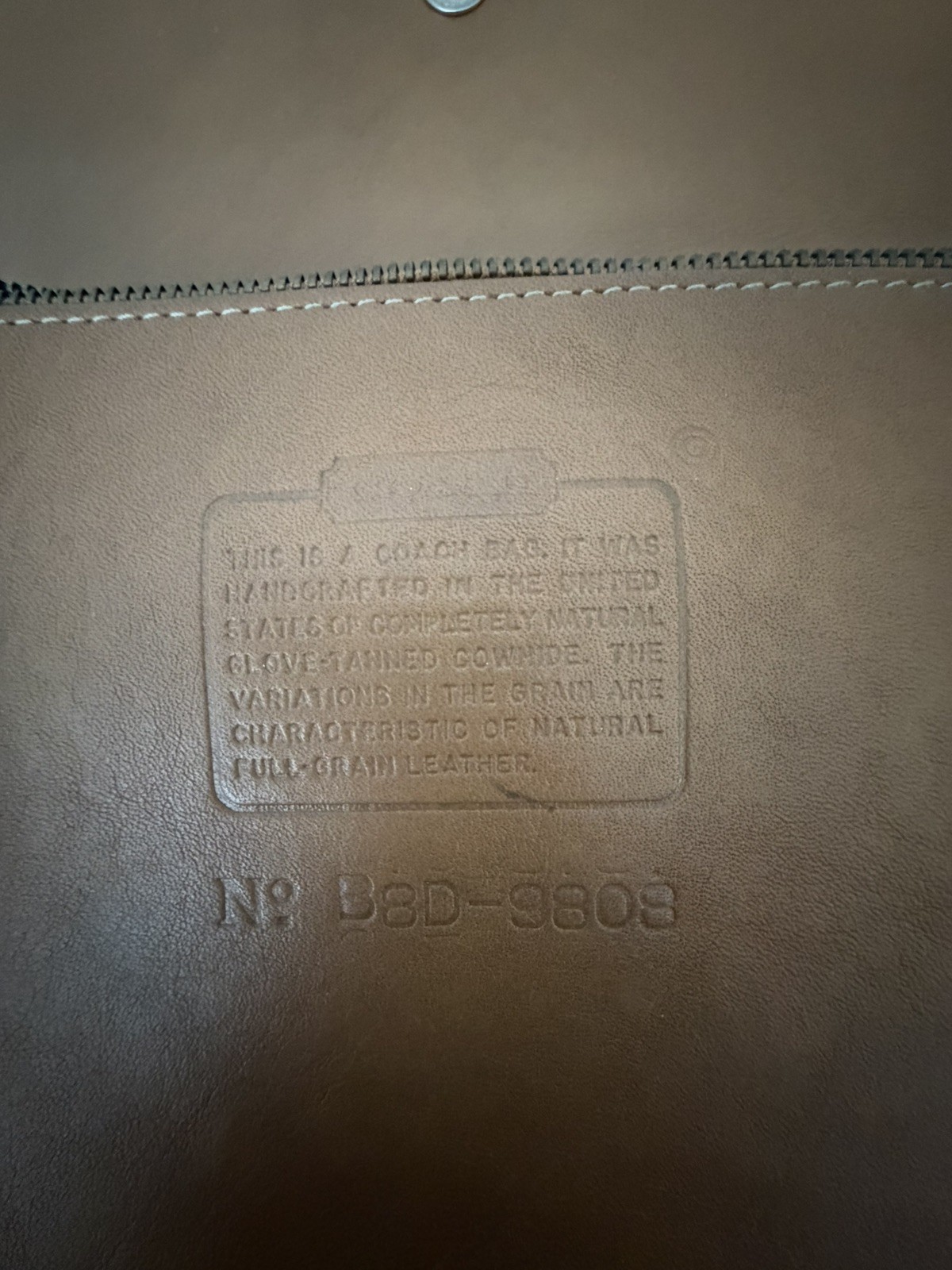 READ VTG Coach 9808 Equestrian Flap Shopper Toffee Tan Shoulder Bag Leather