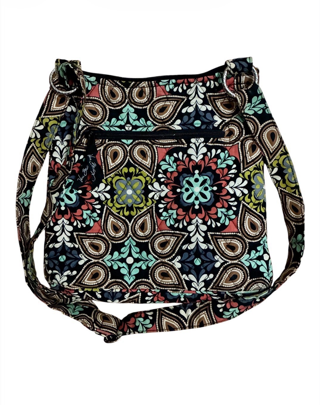 Vera Bradley Heirloom Paisley Quilted Crossbody Bag Purse Retired Print Hipster