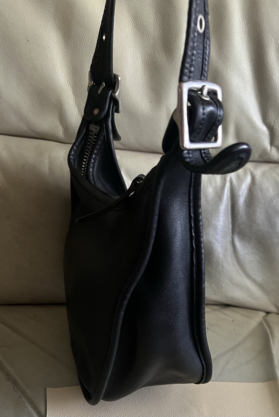 Vintage Coach Bag Black Leather Janice Legacy Crossbody 9950