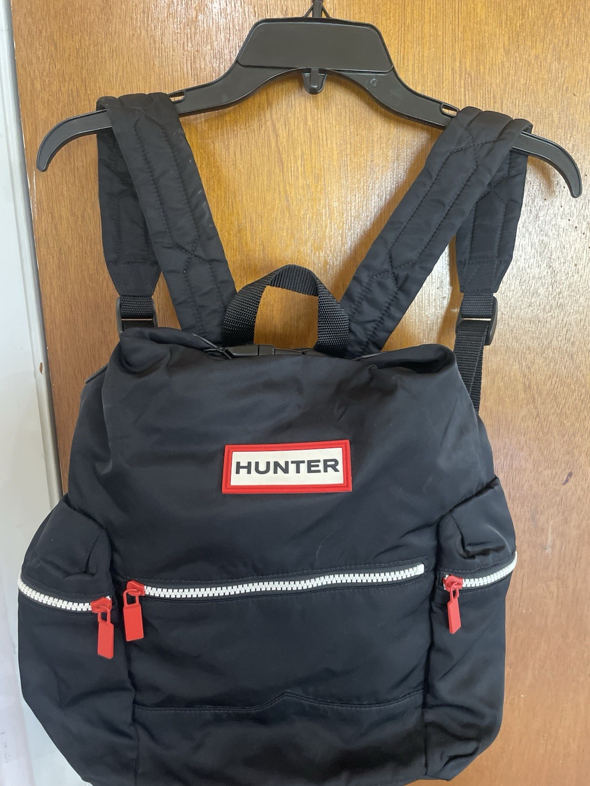 Hunter Clip Top Black Backpack