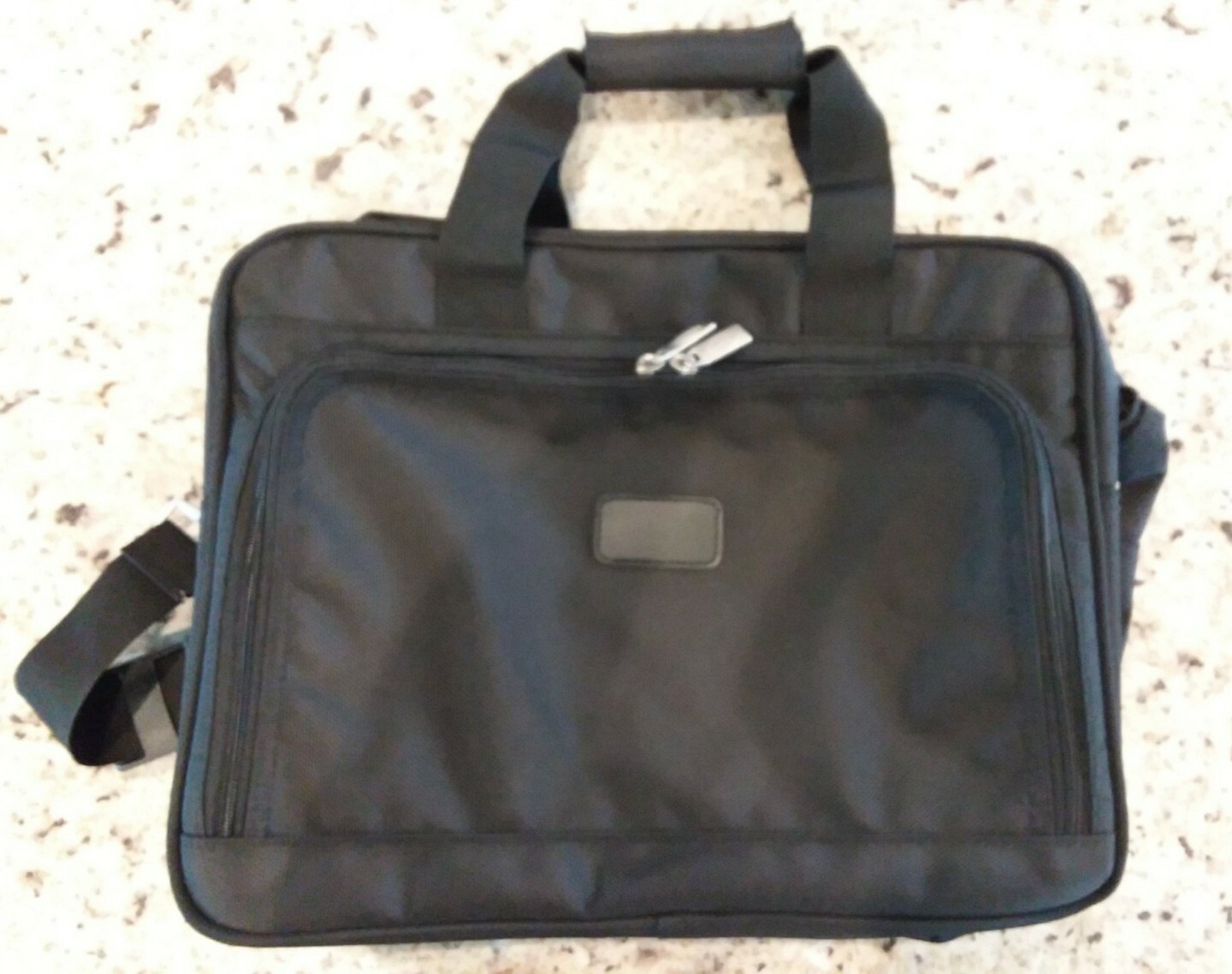 H. T. Traders Black Nylon Overnight Bag Sku #6