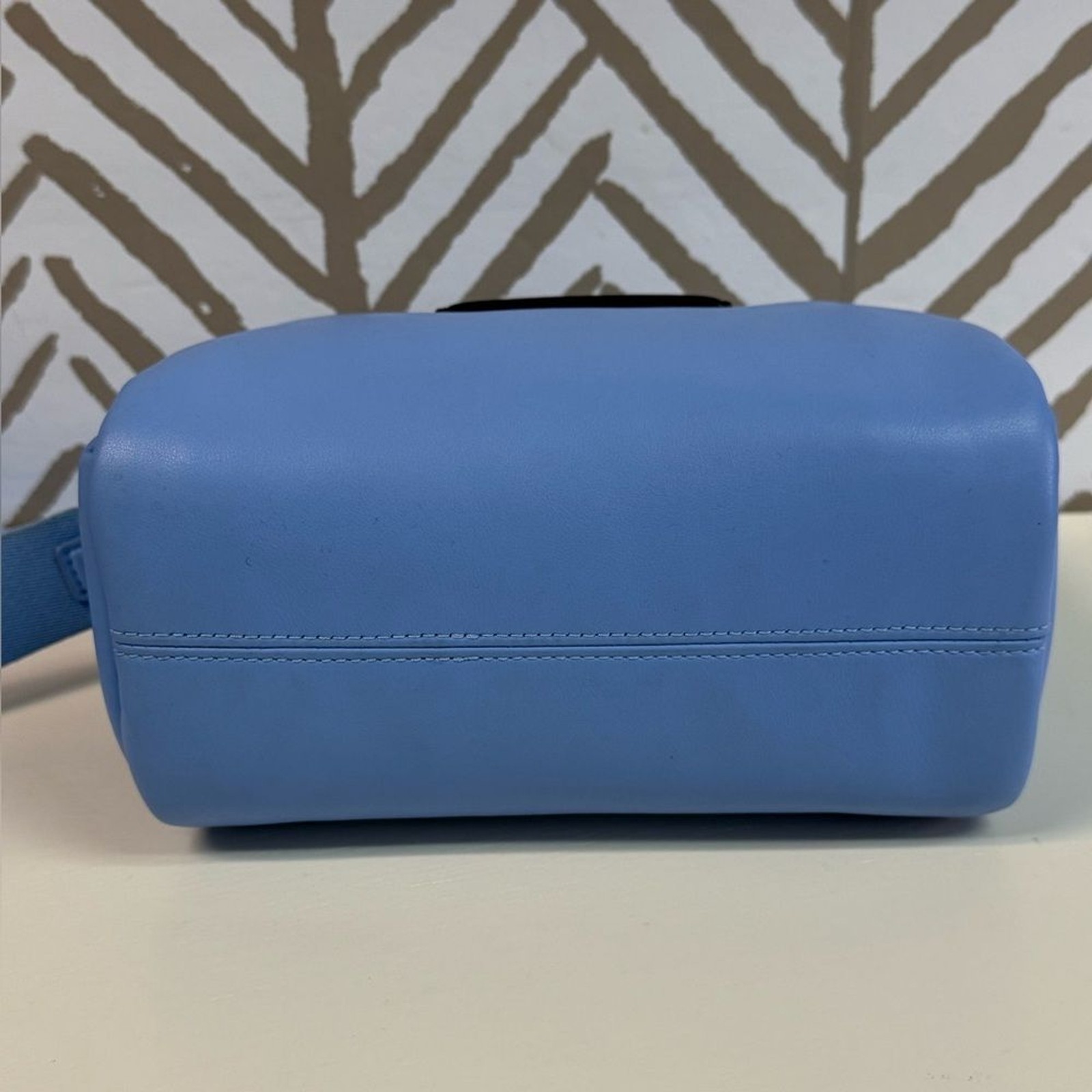 Kate Spade Small Puffed Smooth Leather Crossbody Bag Astral Blue