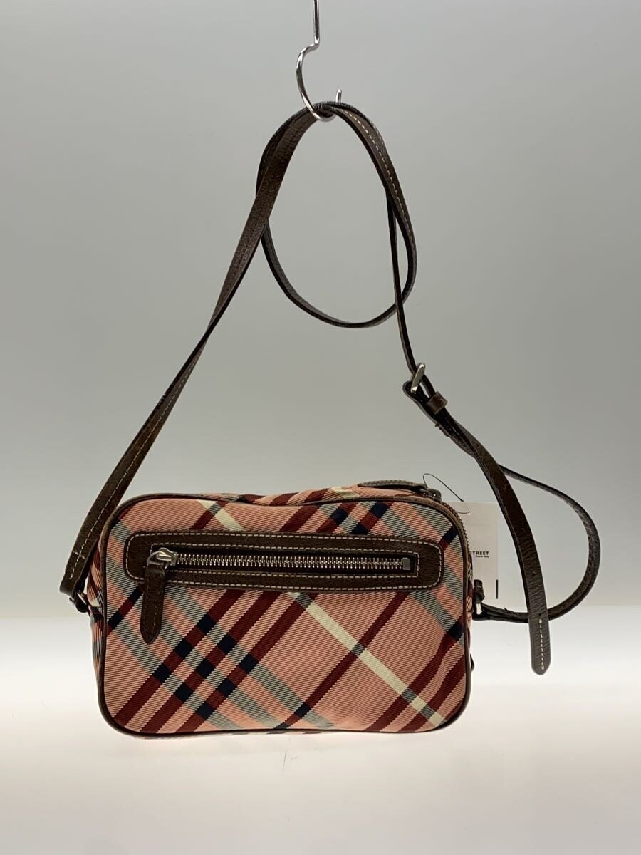 BURBERRY BLUE LABEL Shoulder bag Check Pink Authentic From Japan