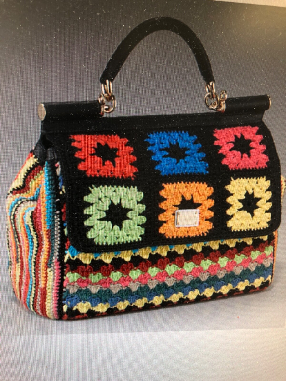 Dolce Gabbana Sicily Crochet Satchel