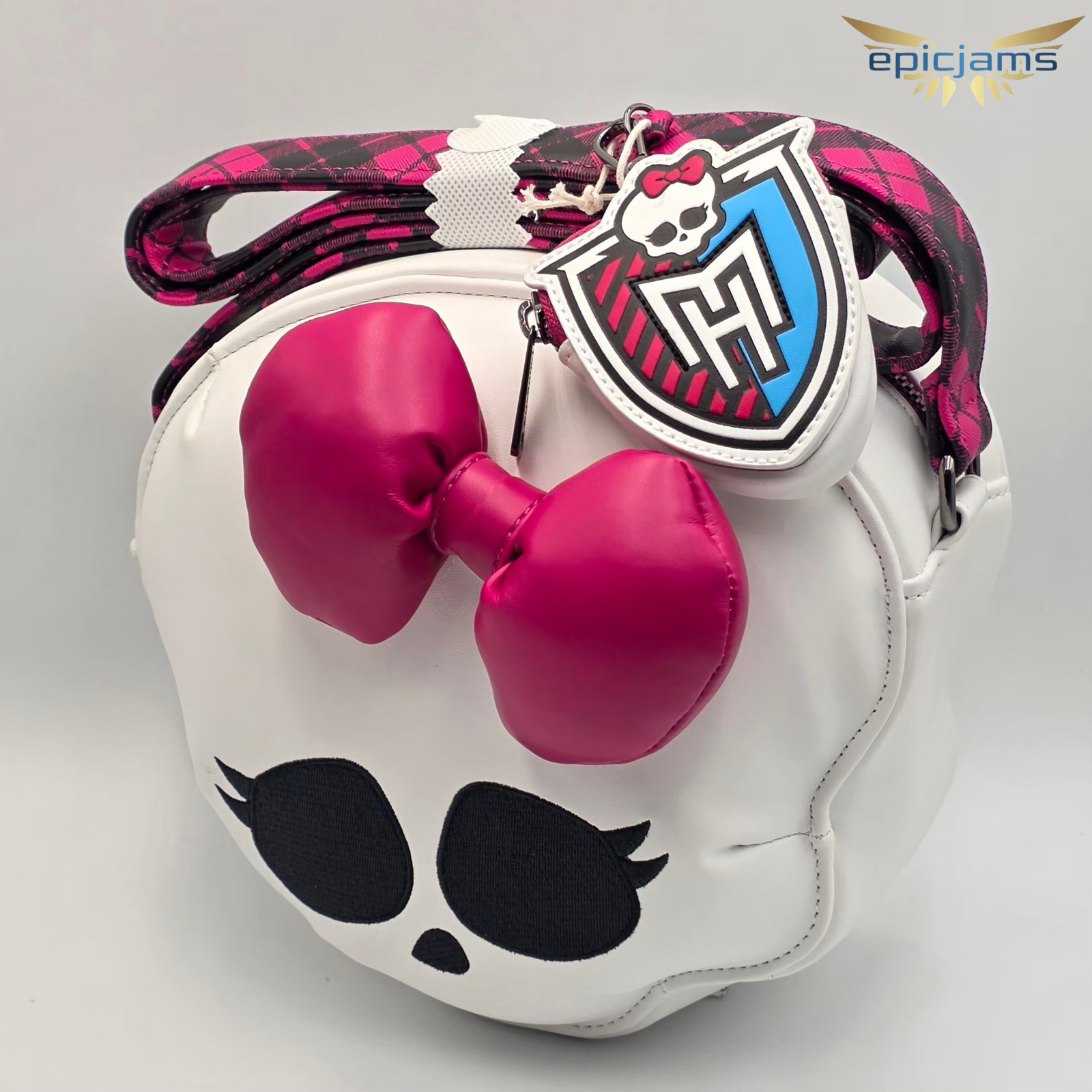 Loungefly Monster High Skullette Figural Crossbody Bag with Coin Bag New