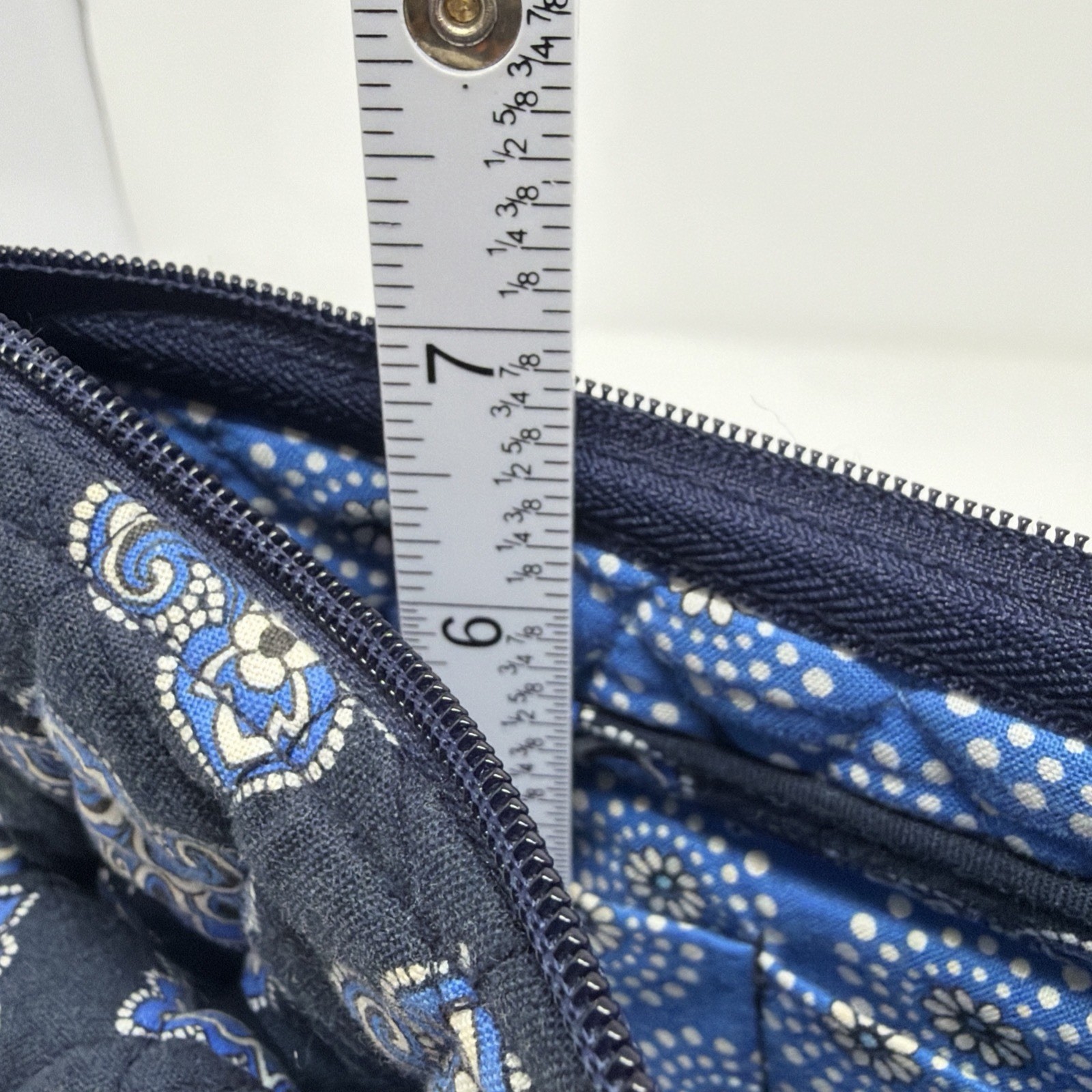 Vera Bradley Calypso Shoulder Bag Blue Paisley Retired 2009 USA