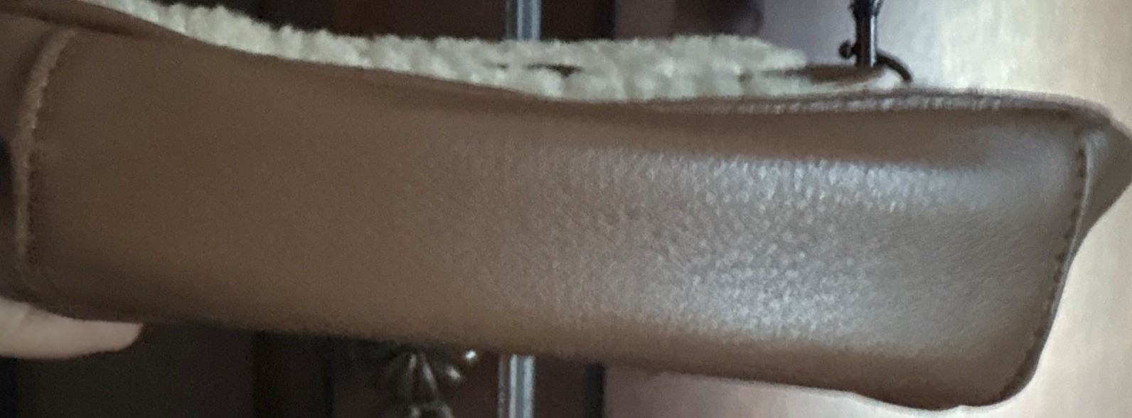 UGG Small Crossbody Bag Magnetic Flap Brown/Beige Gold Hardware w/ Dust Bag
