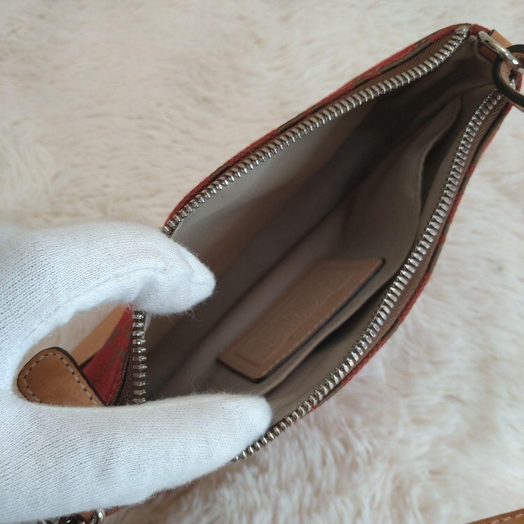 COACH Vintage Handbag Pouch Red