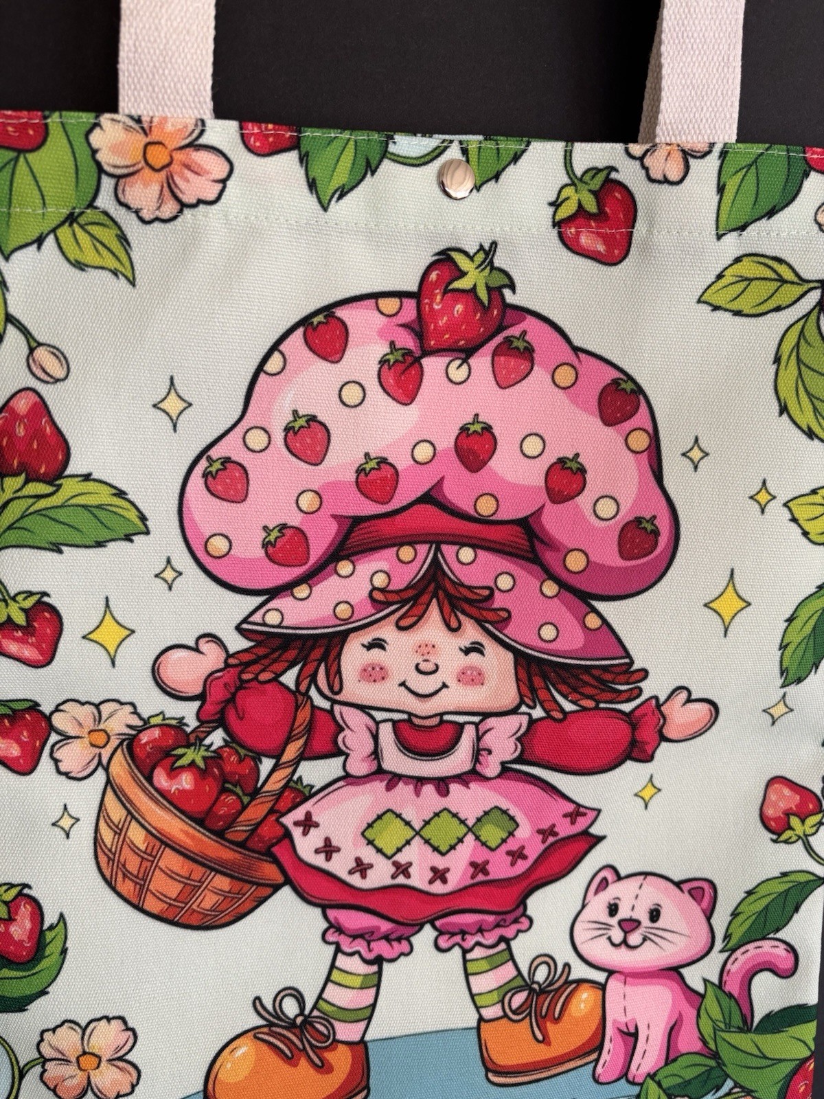 Strawberry Shortcake Cute Tote Bag 15.5” X 12” NEW