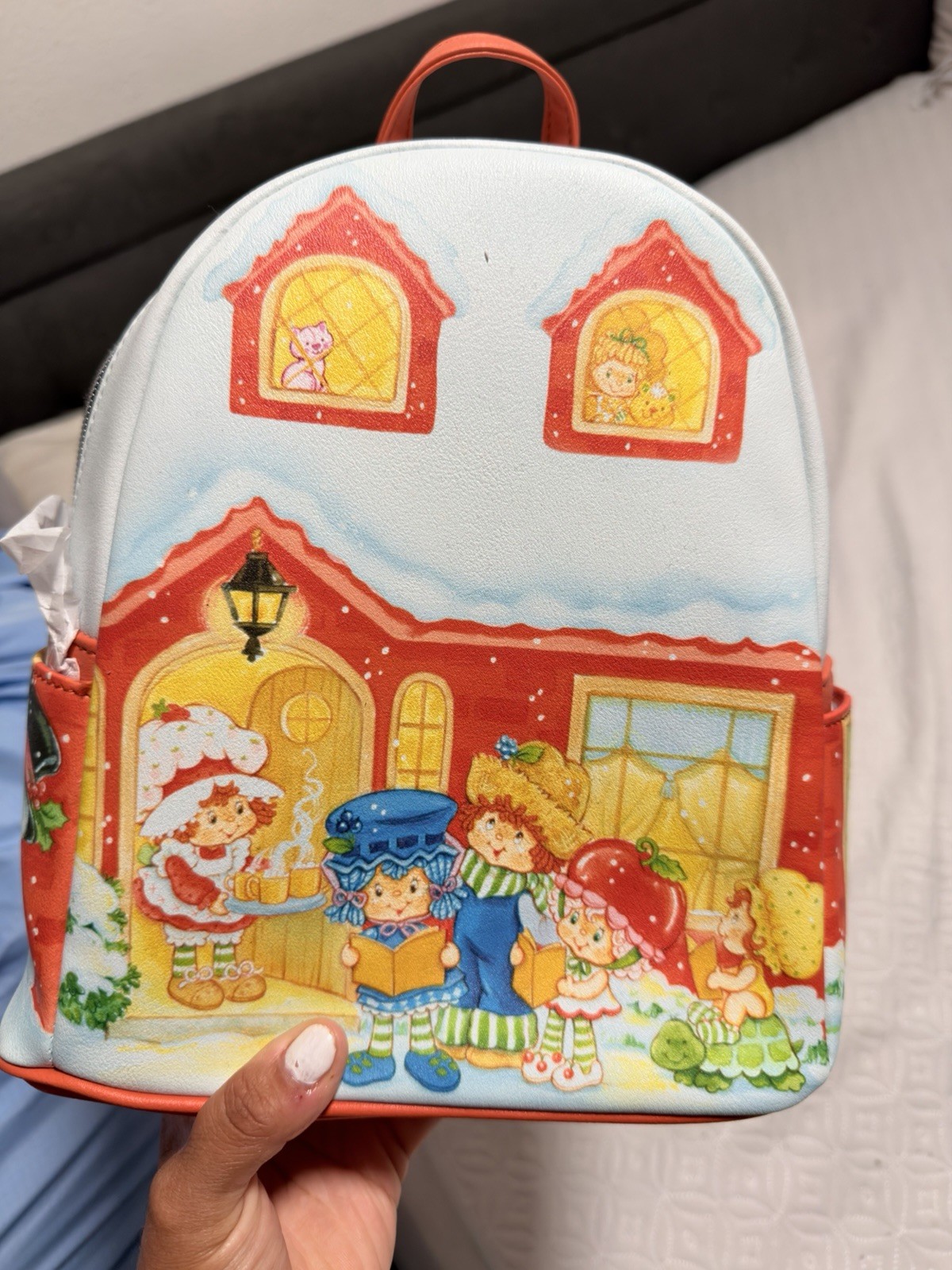 Loungefly Strawberry Shortcake And Friends Caroling Holiday Mini Backpack *NEW*