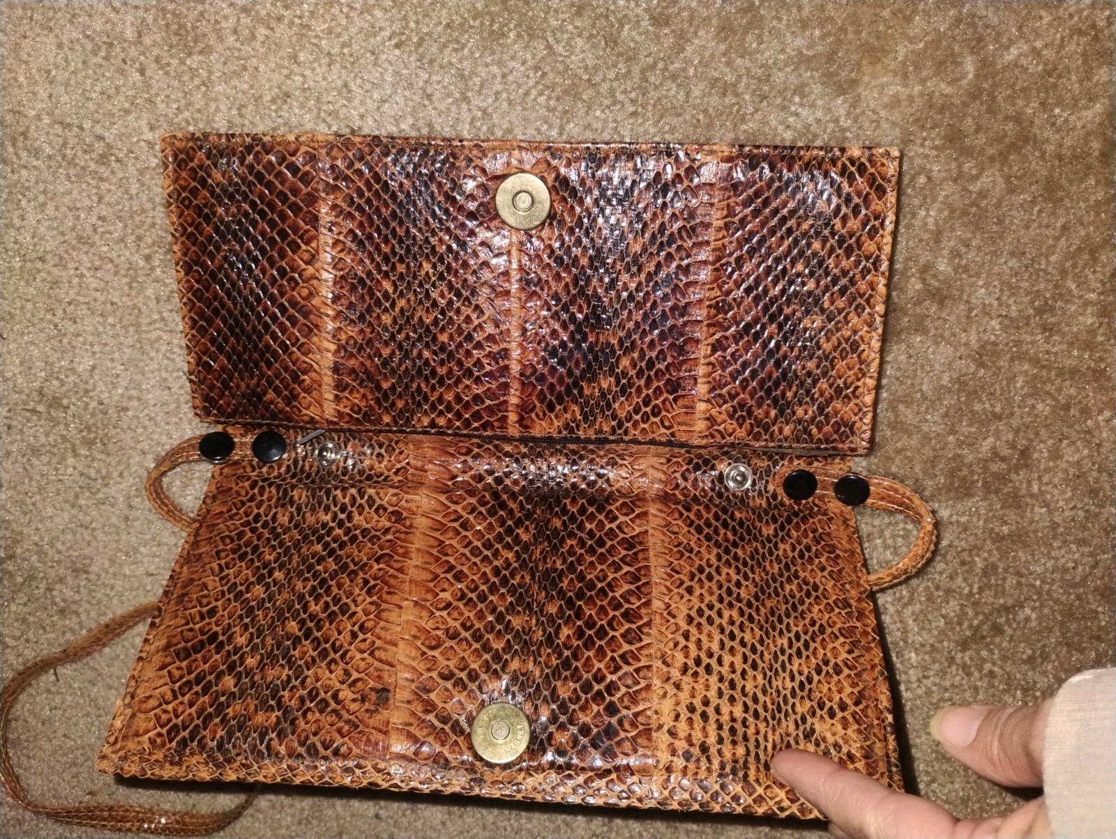 Genuine Snakeskin Shoulder Bag