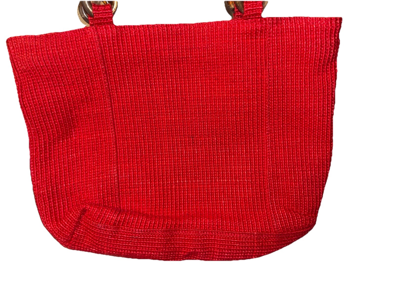 1990s David Dart Red Textured Shoulder Bag Or Tote Excellent Condition!