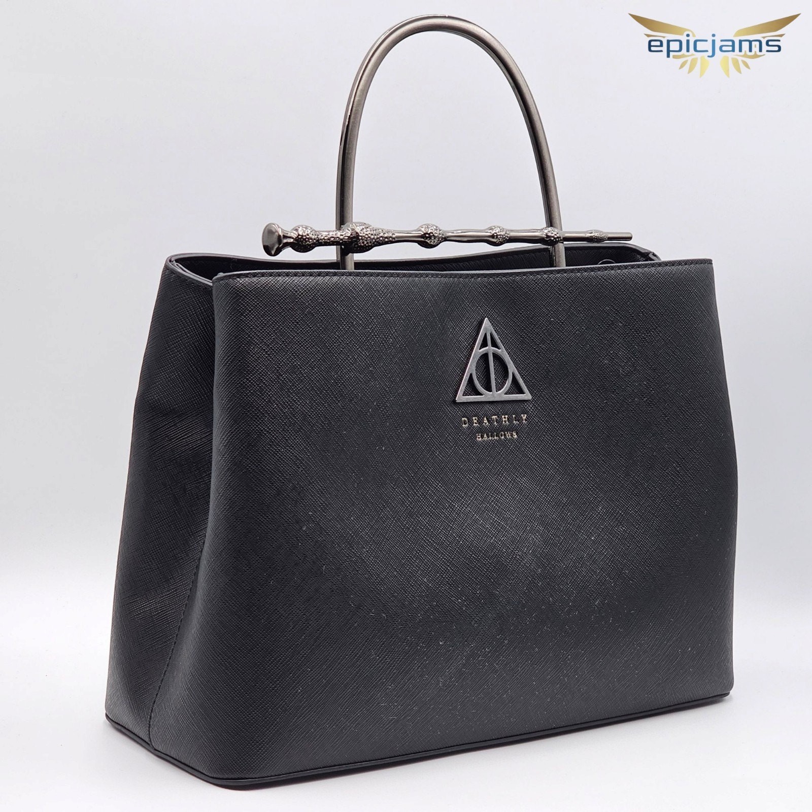 Loungefly Harry Potter Elder Wand Deathly Hallows Black Handbag New