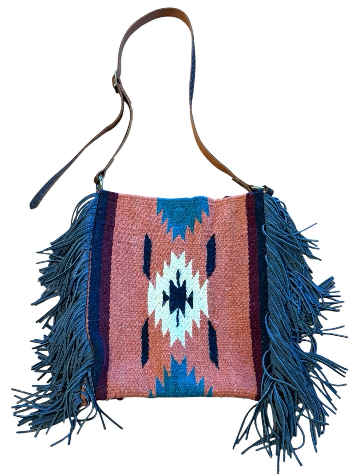 Hide Junkie Western Handbag Purse Genuine Leather Fringe Wool Tote Cowgirl USA