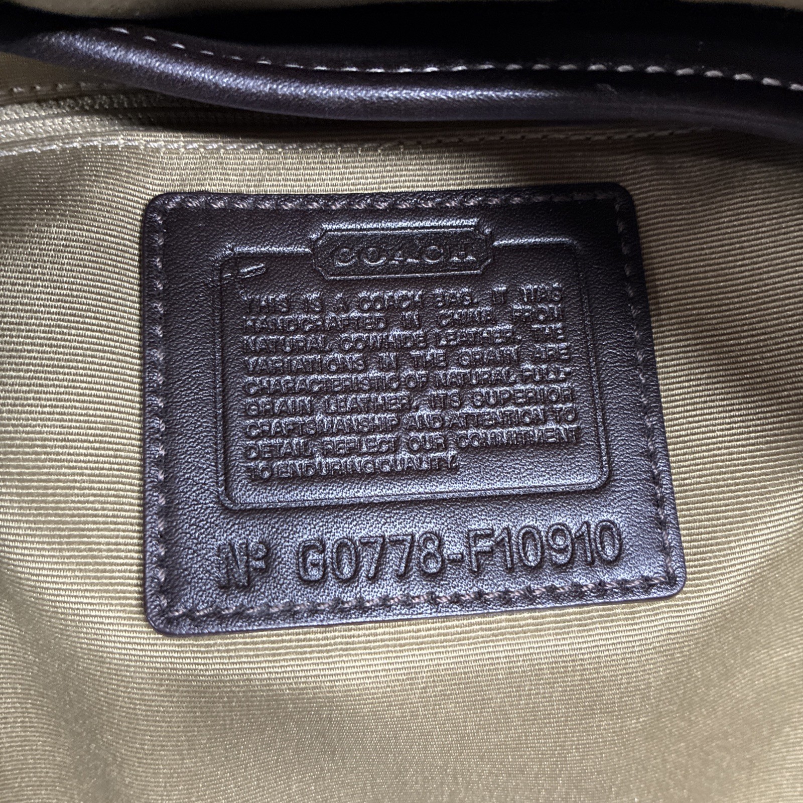 Vintage Coach Soho Y2K Leather Buckle Flap Shoulder Bag Brown Purse F10910