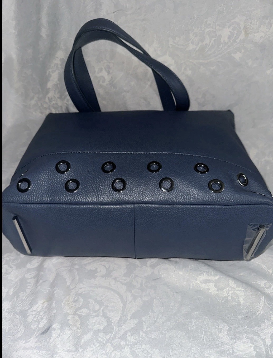 CELINE DION FALSETTO COLLECTION SHOULDER BAG RFID ART 137 LEATHER BLUE + DUST BG