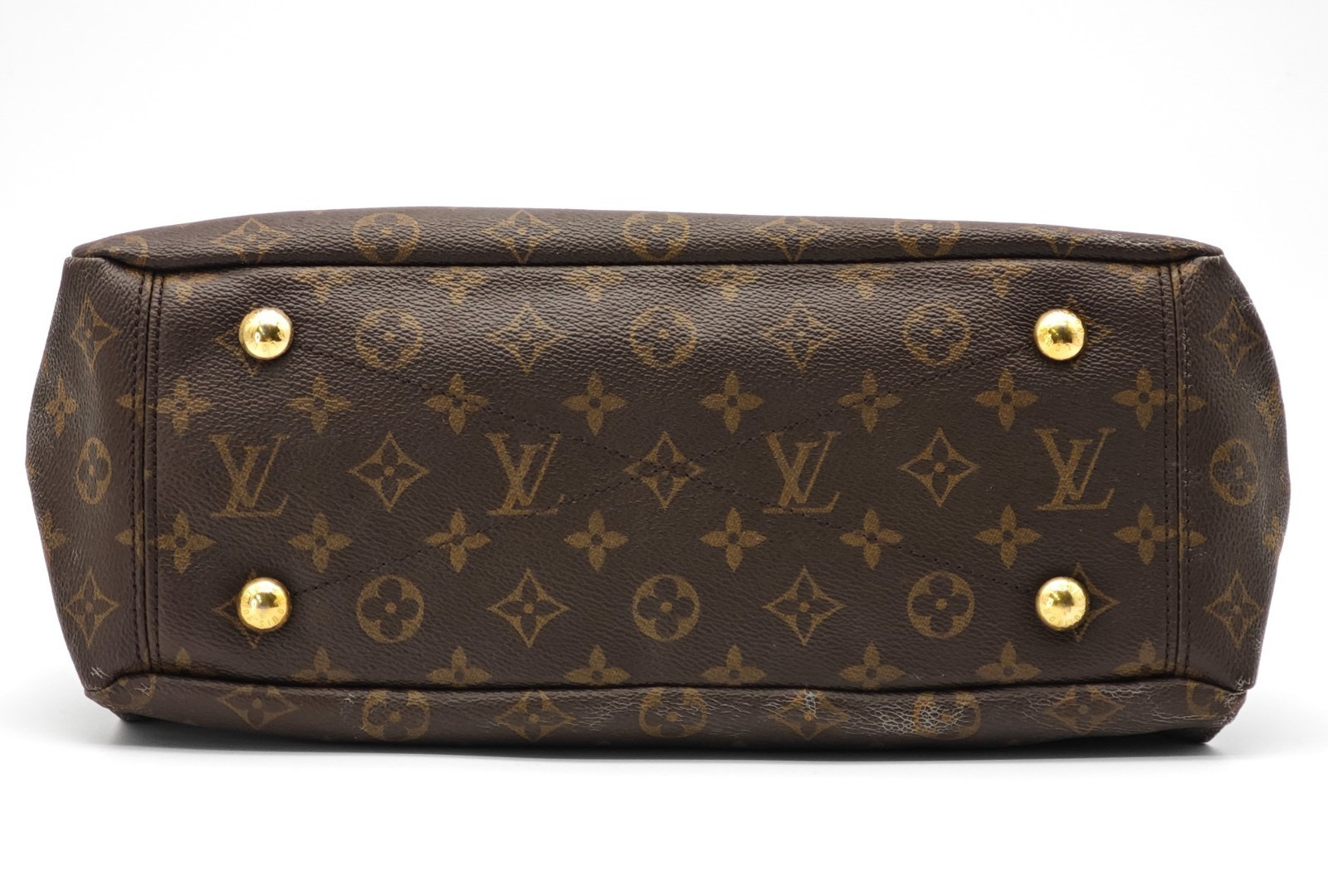 LOUIS VUITTON Pallas MM Monogram 2Way Shoulder HandBag M40466 Auth RED 0111