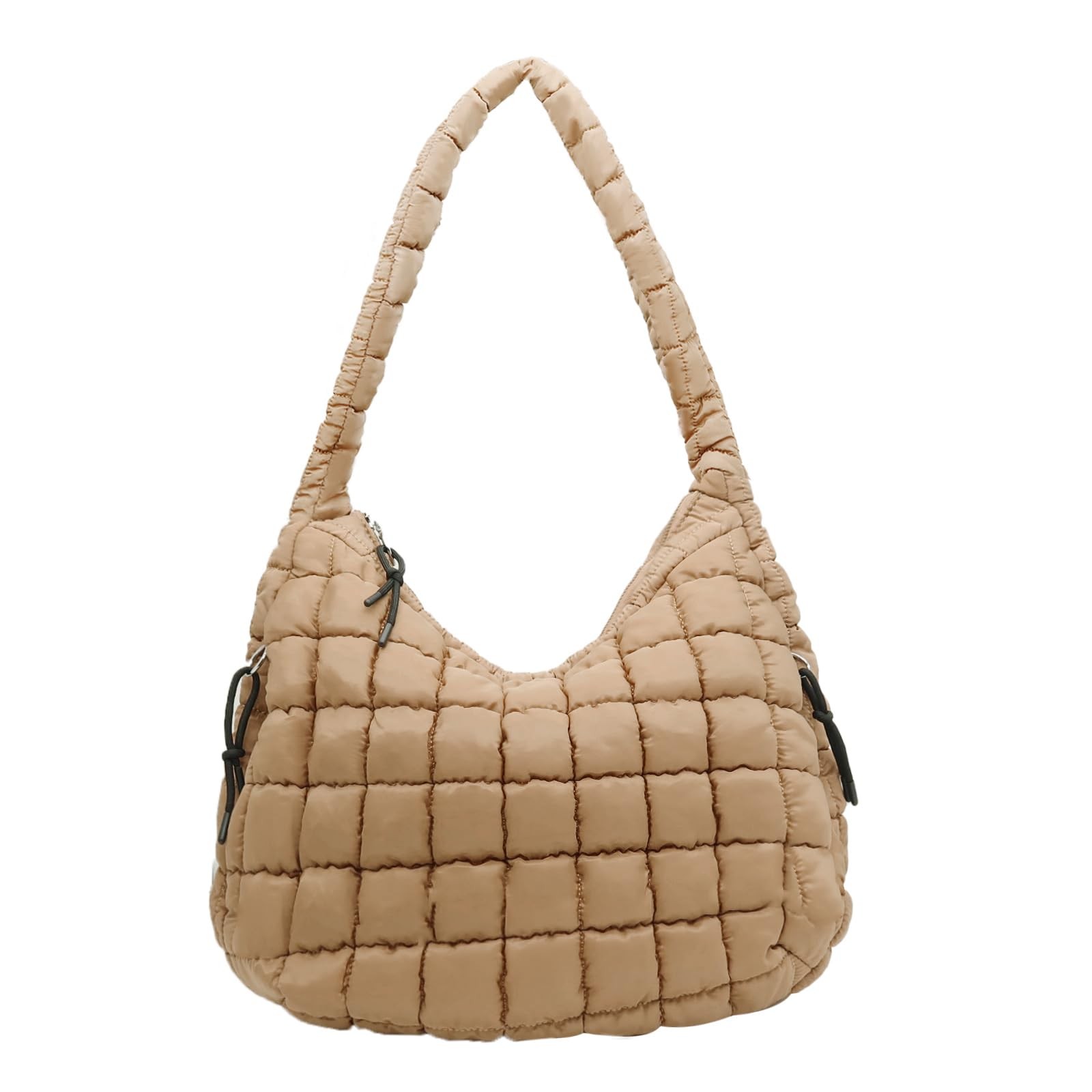 Puffer Tote Bag for Women Large Quilted Tote Bag Soft Puffy Crossbody Bag Qui…