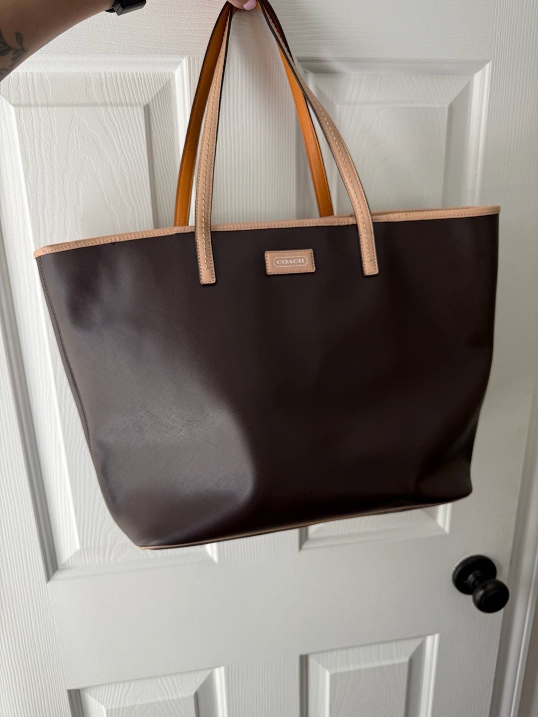 COACH Park Metro Saffiano Leather Large Tote Bag Style No. F24341