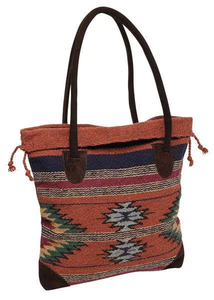 El Paso Saddle Blanket Co Large Monterey Tote Bag Multicolor Southwestern NEW