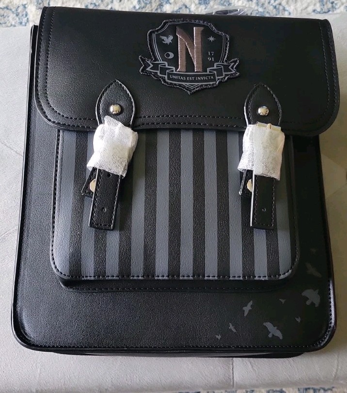 Wednesday The Addams Family Nevermore Academy Mini Backpack New Rare Sold Out