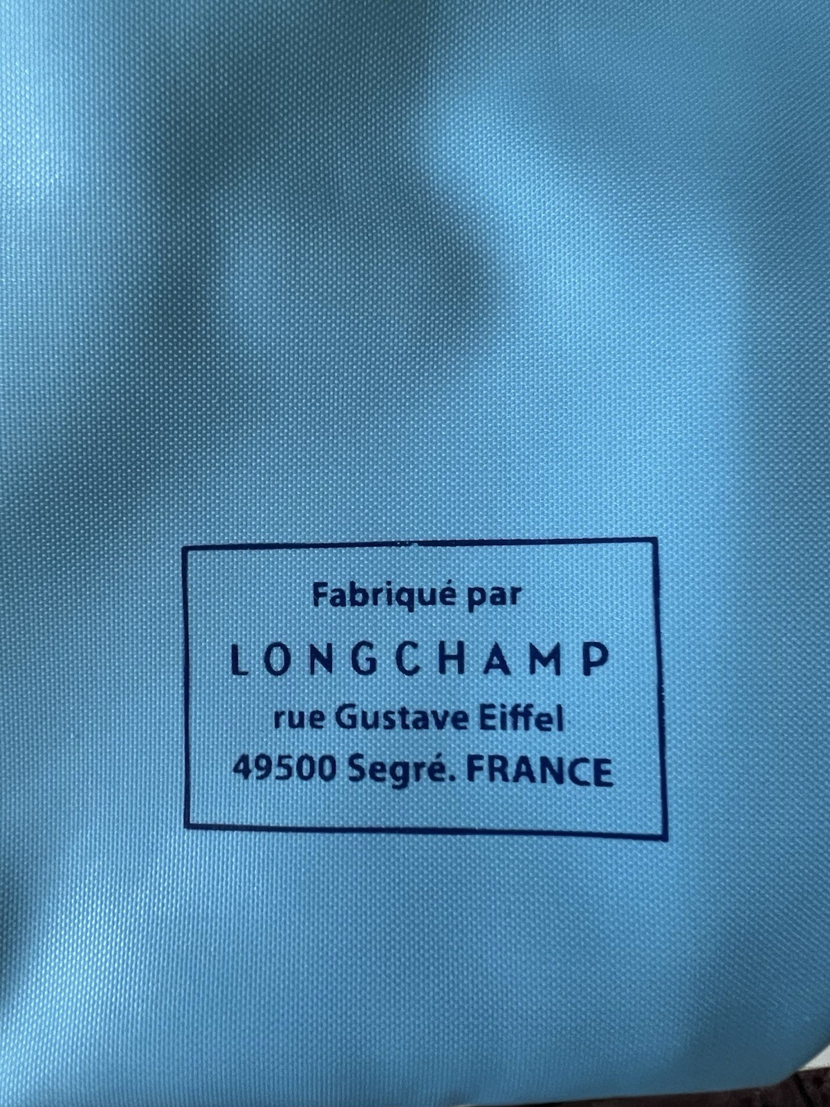 Longchamp Le Pliage Sky Blue Eiffel