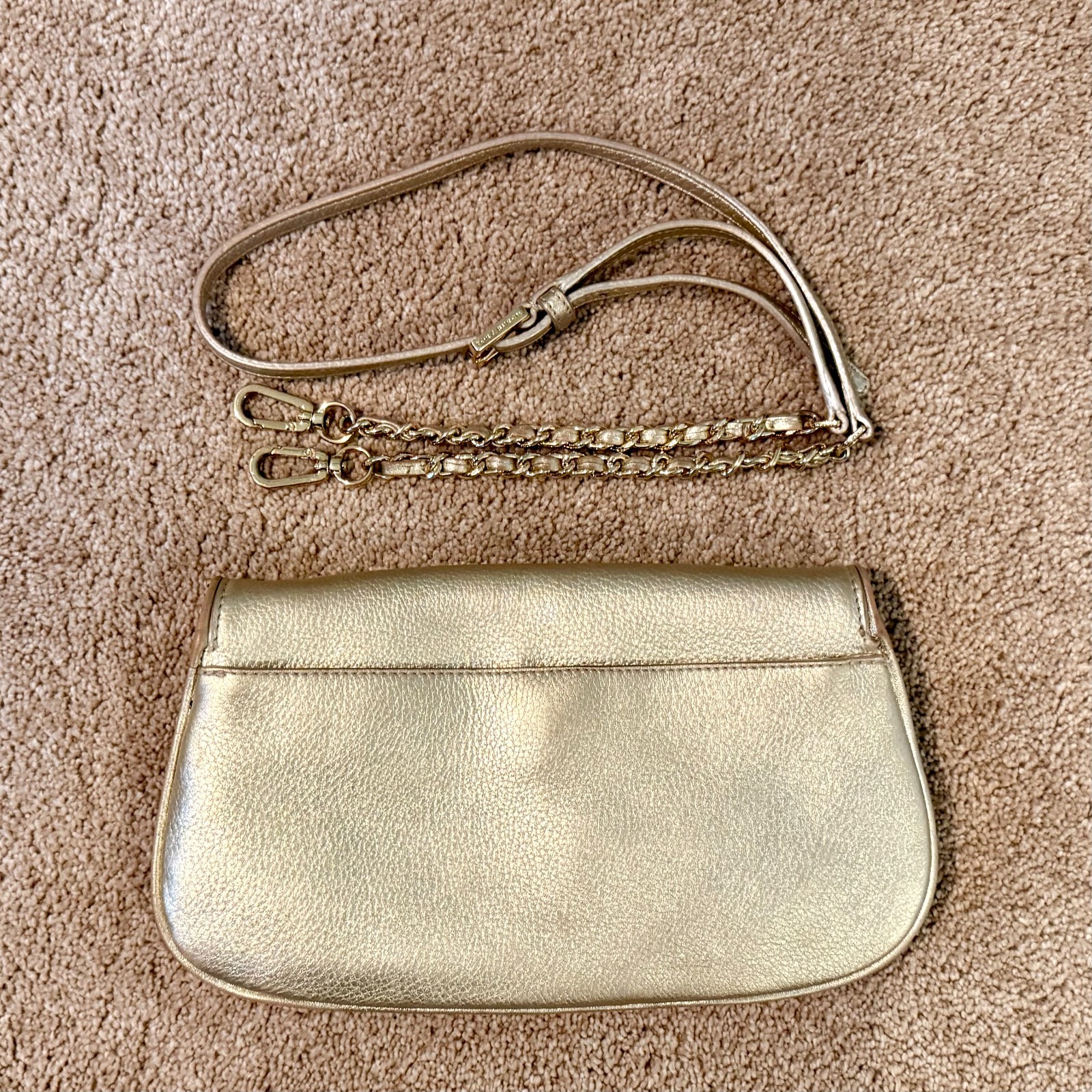 Tory Burch Gold Crossbody – Britten Clutch