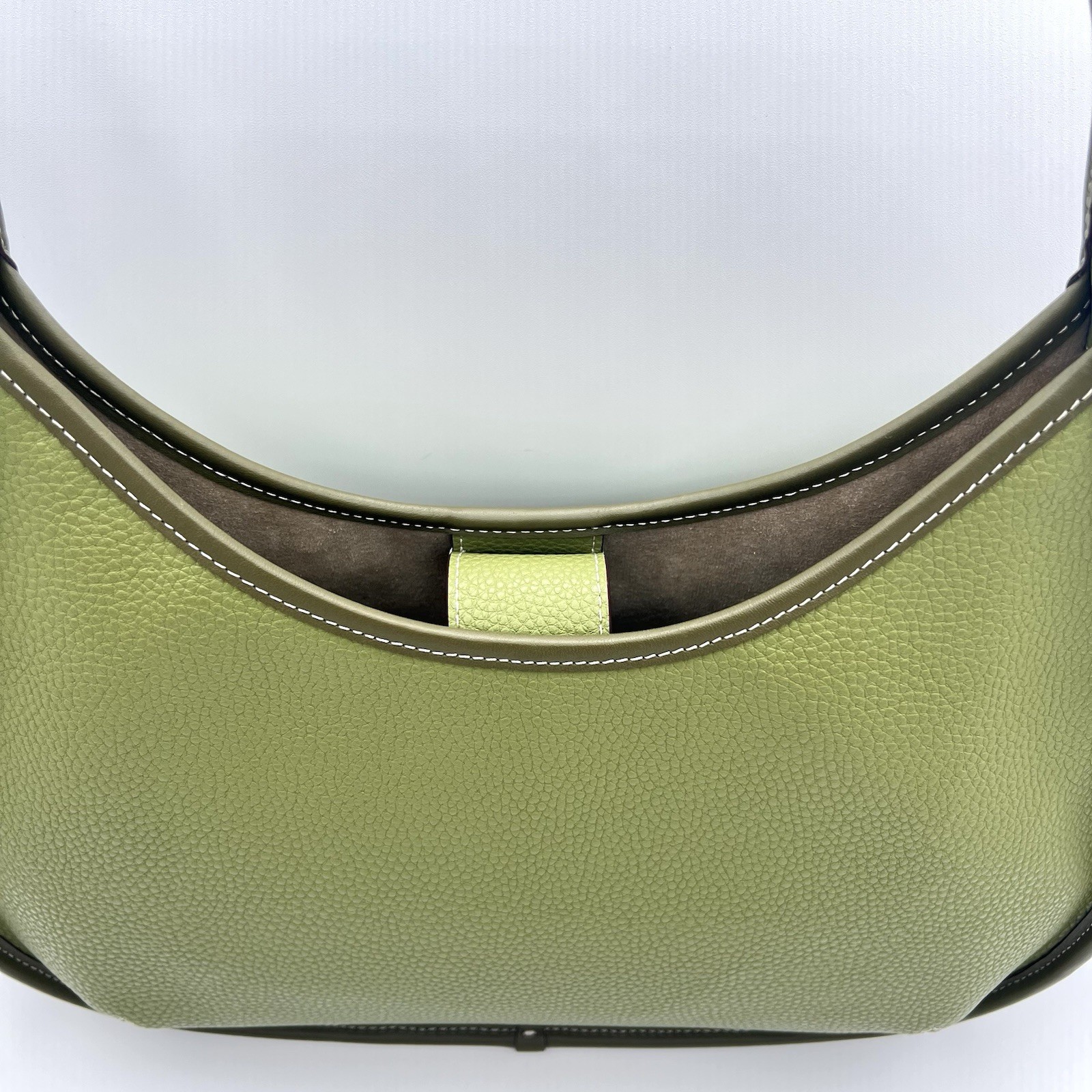Coach Coachtopia Large Ergo Bag CQ018 Olive Green Pebbled Leather Digital ID