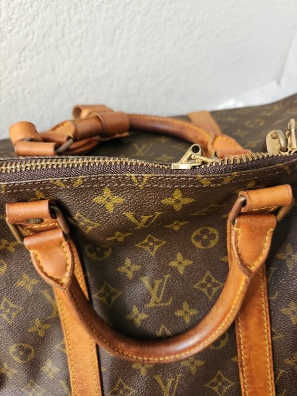 LOUIS VUITTON KEEPALL 55 TRAVEL BAG WEEKEND GETAWAY VINTAGE