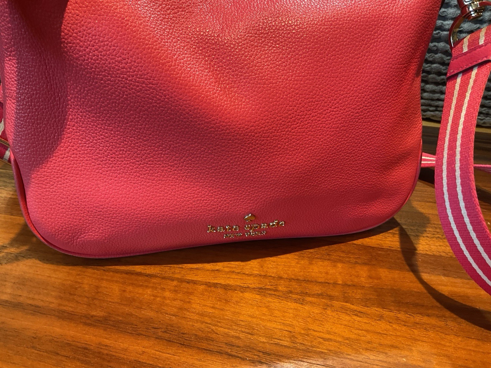 Kate Spade NY Rosie Small Pebbled Leather Crossbody Bag Purse Pink