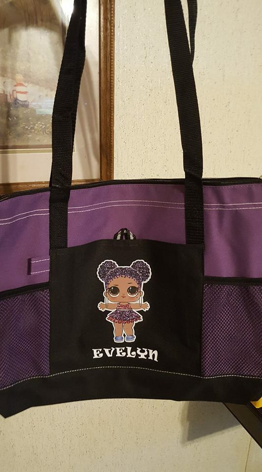 ZELDA LINK BTWN WORLDS PERSONALIZED NAME TOTE PURSE SPORTS GYM SCHOOL DIAPER BAG