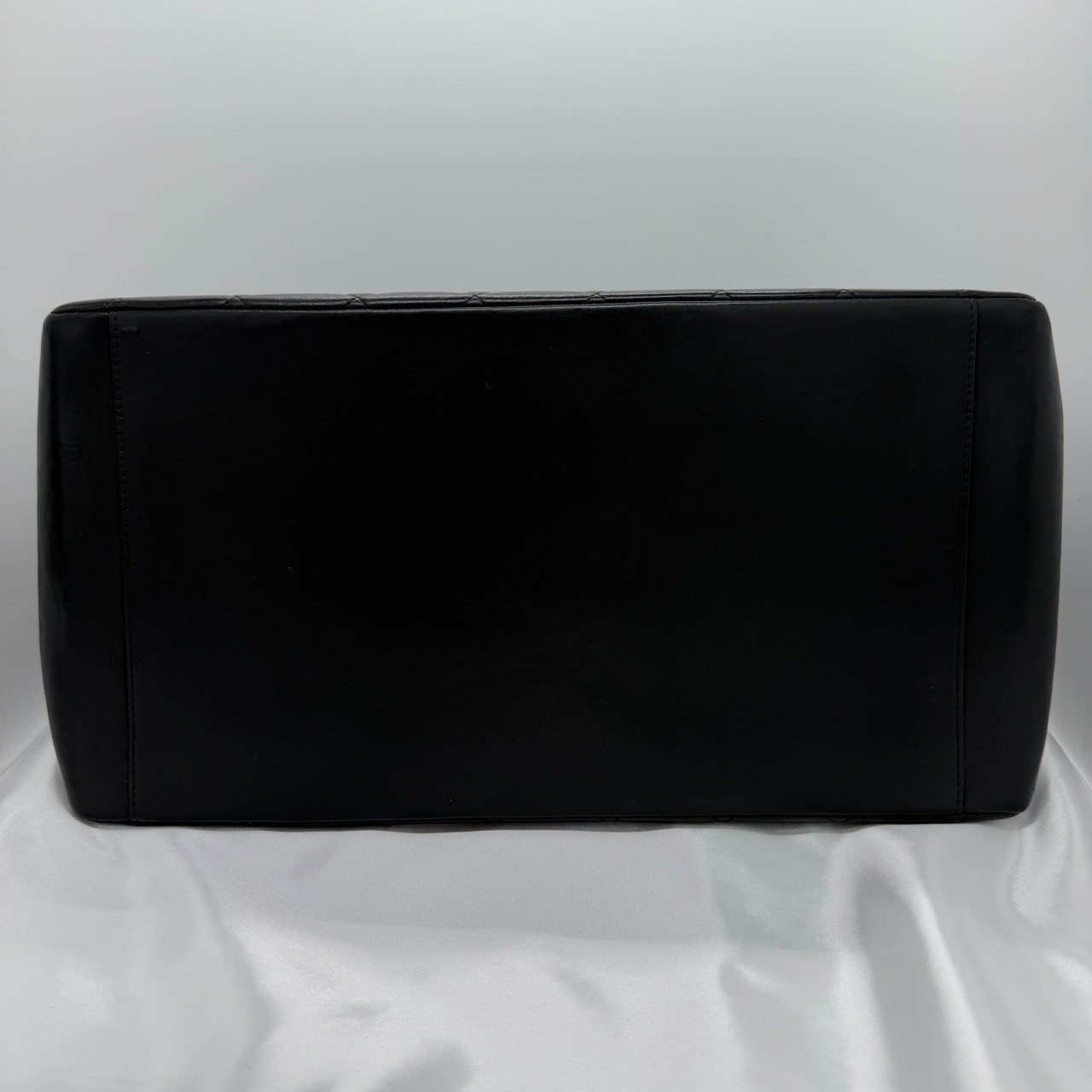 CHANEL PTT Petit Timeless Tote Bag Black Lambskin Gold Chain CC Vintage