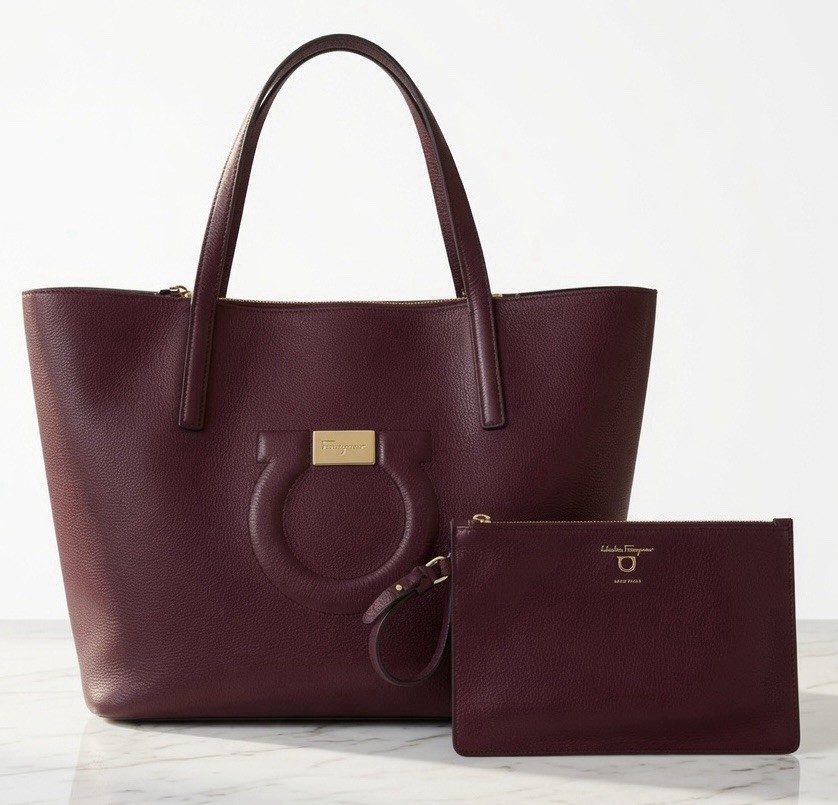 Salvatore Ferragamo Leather Bag Tote Quiet Luxury Work Corporate Timeless