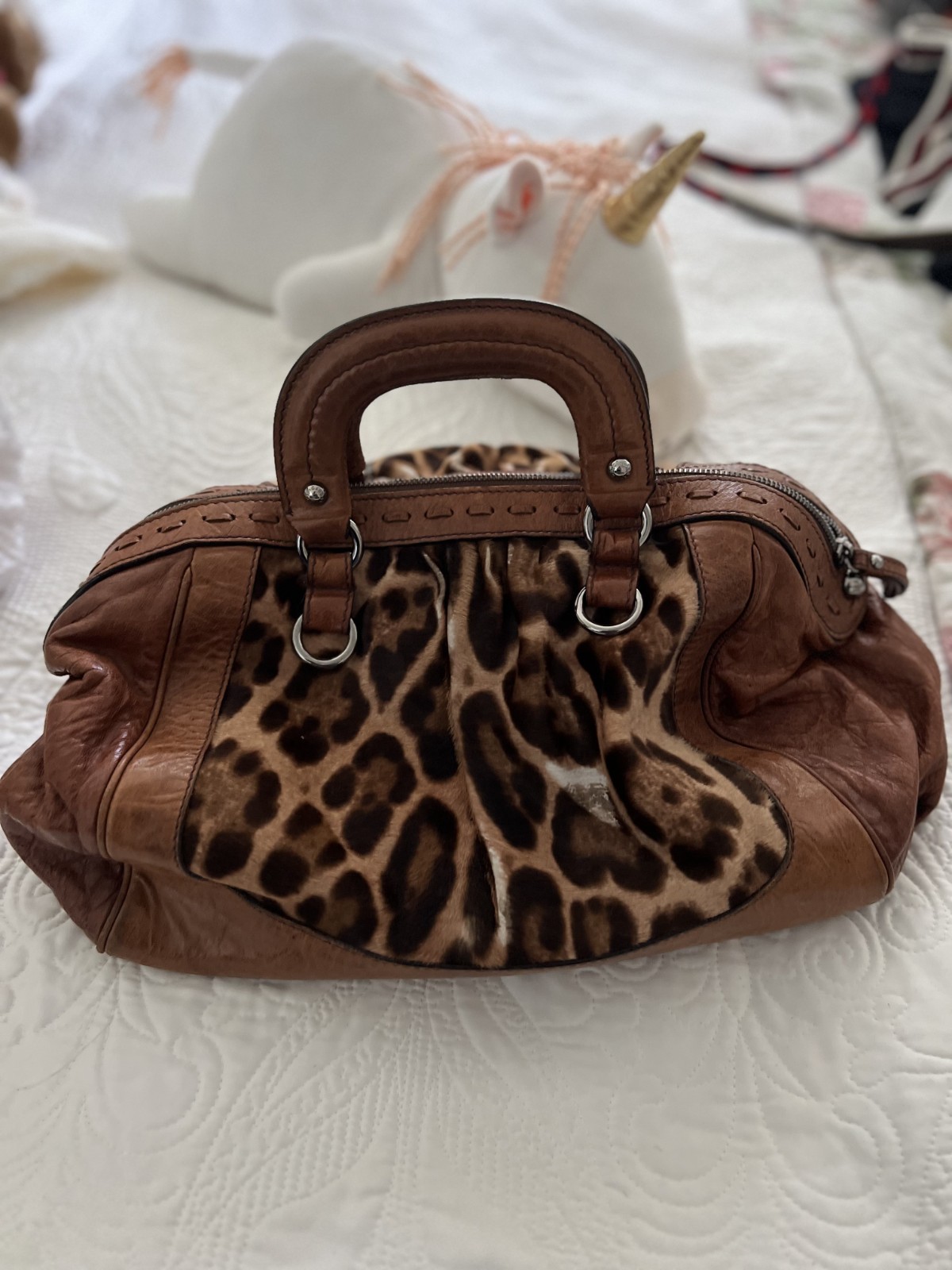 Dolce & Gabbana Miss Romantique Pony Hair Bag