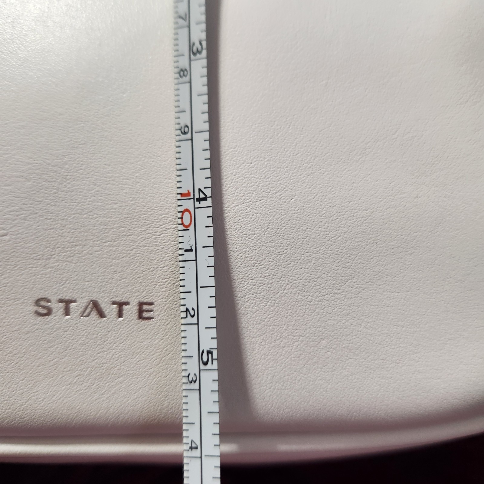 STATE Bennett Fanny Pack White Smooth Leather Crossbody Waist Belt Bag Purse NWT