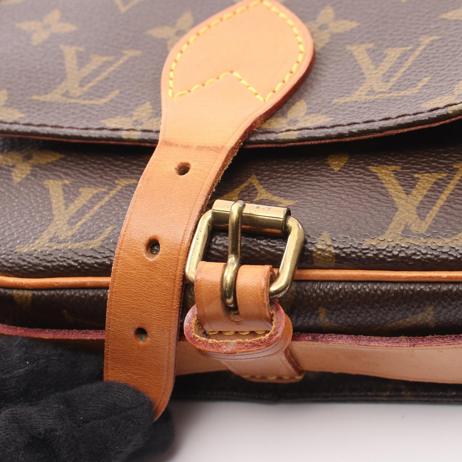 Louis Vuitton Cartesier PM Monogram Shoulder Bag PVC Canvas Leather #R627134