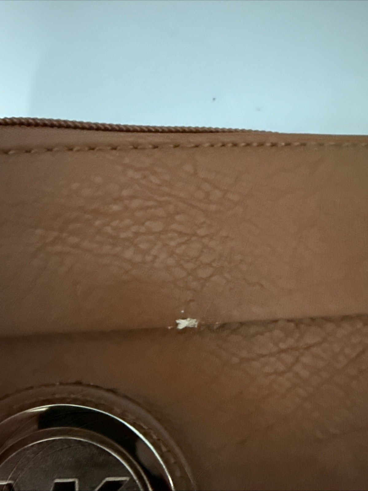 MKF Collection by Mia K. Tarren wristlet bag in Brown Top Zipper Doesn’t Work