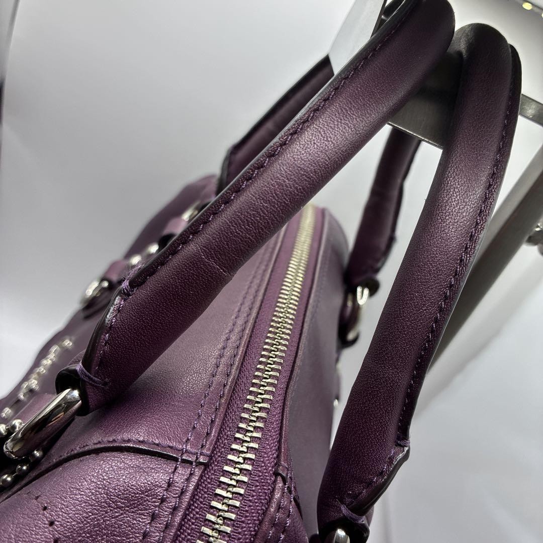 Rare Color COACH Handbag Y2K Ashley Madison 2 way Purple