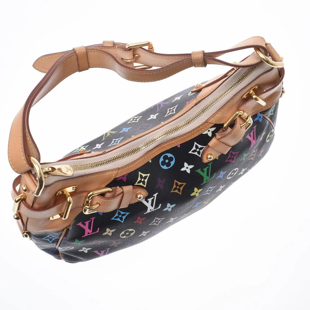 LOUIS VUITTON Multicolor Greta Black Monogram Shoulder Bag