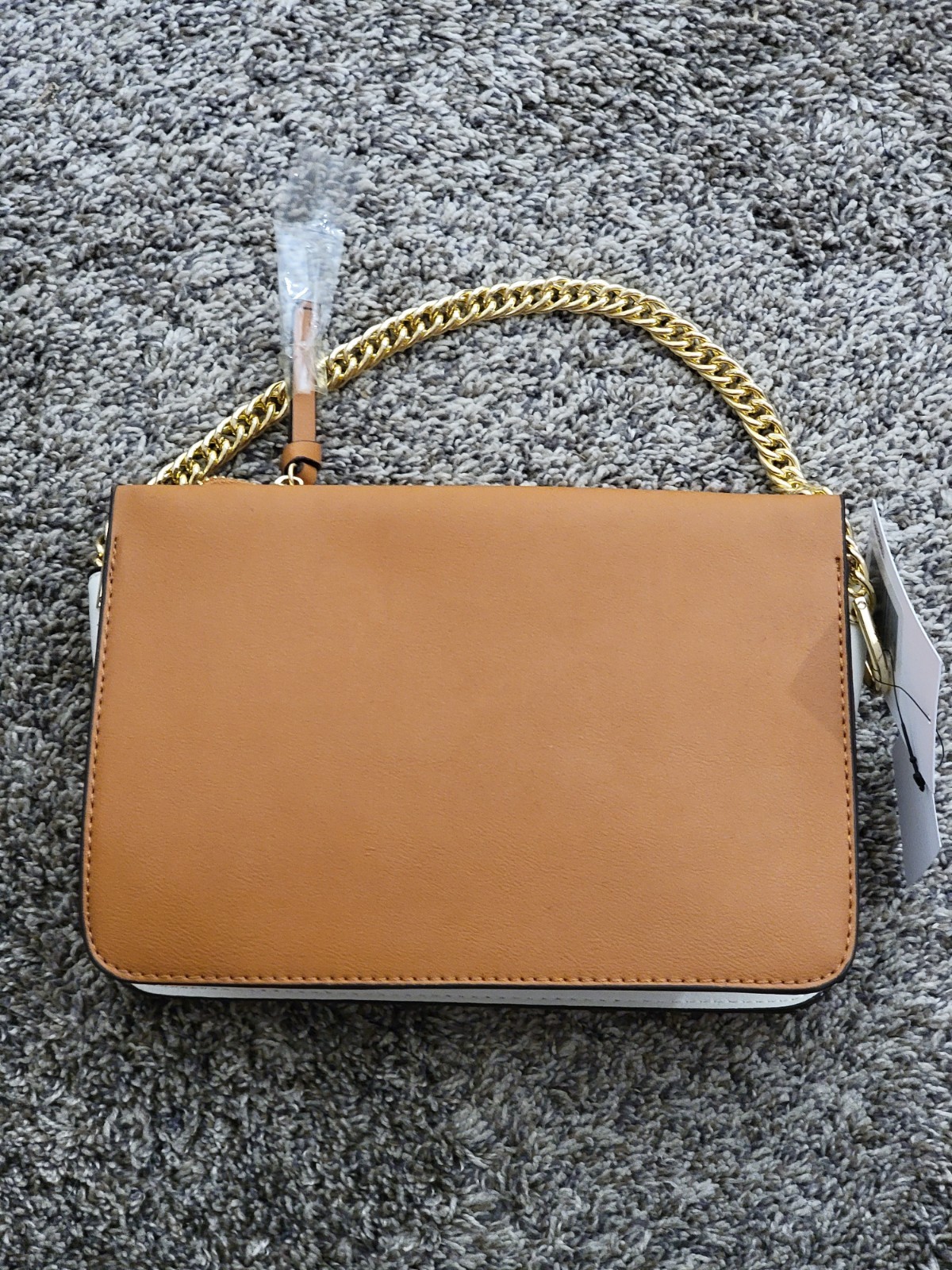 JustFab Womens Small Crossbody Bag Brown